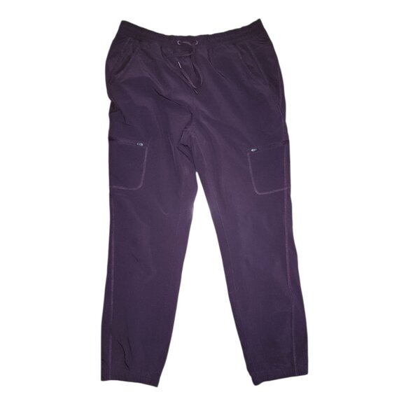 Eddie Bauer Pants Womens Size 10 Purple Pull On Fleece Lined Outdoor Gorpcore - Picture 1 of 8
